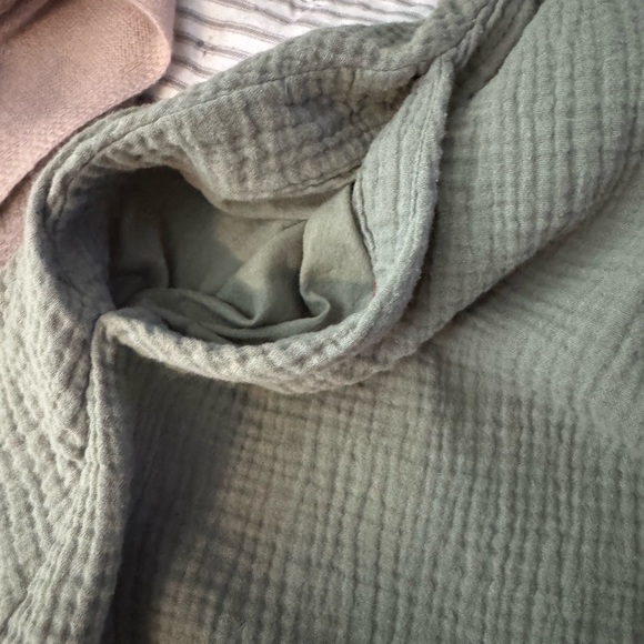 Madewell Lightspun Lucie Smocked Tie-Back Mini Dress NF918 green Sage - Picture 8 of 8